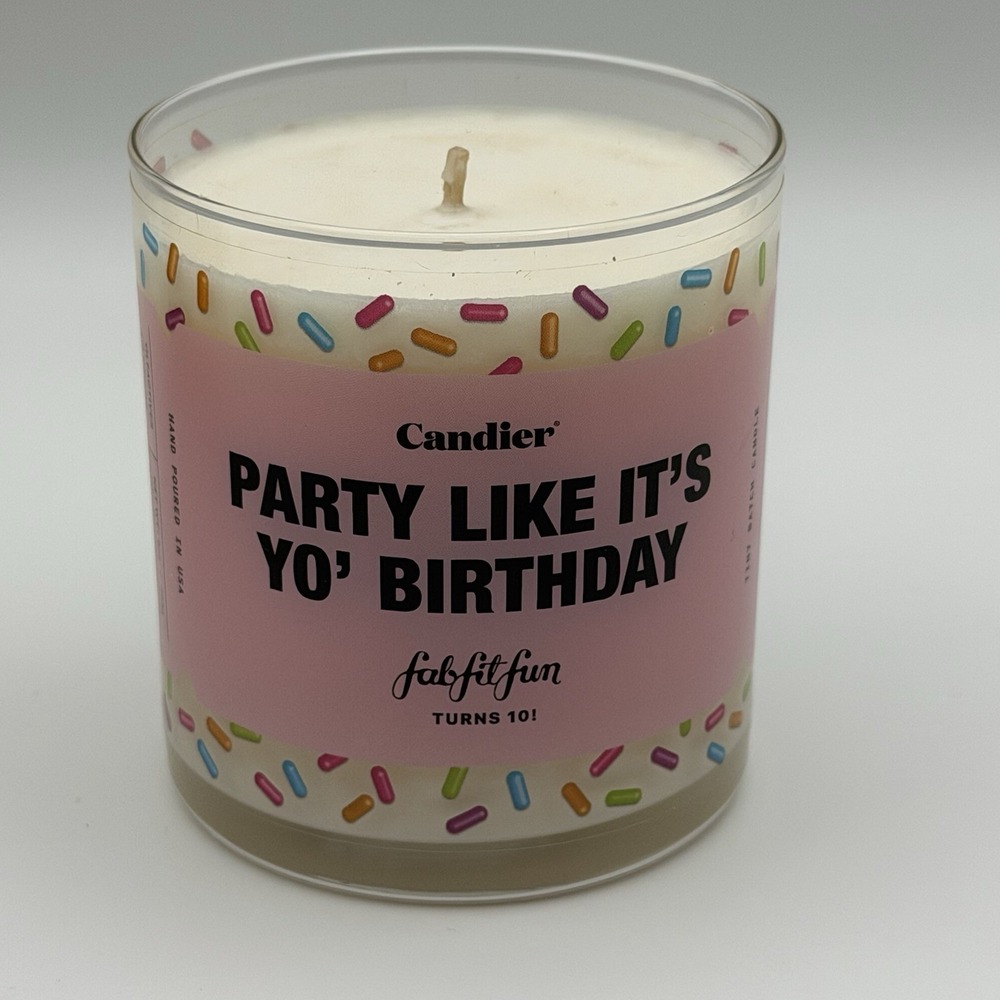 Candier‎ "Party Like It's Yo' Birthday" Candle FabFitFun 10th Anniversary